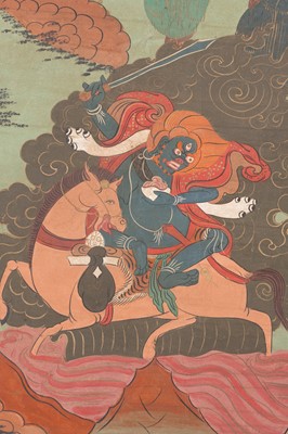 Lot 767 - A LARGE THANGKA DEPICTING SADBHUJAMAHAKALA