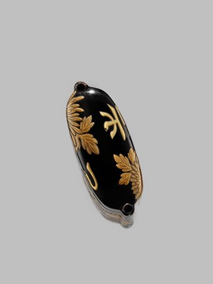 Lot 1438 - DEYOSAI: A FINE FOUR-CASE LACQUER INRO WITH JU (KOTOBUKI) CHARACTERS