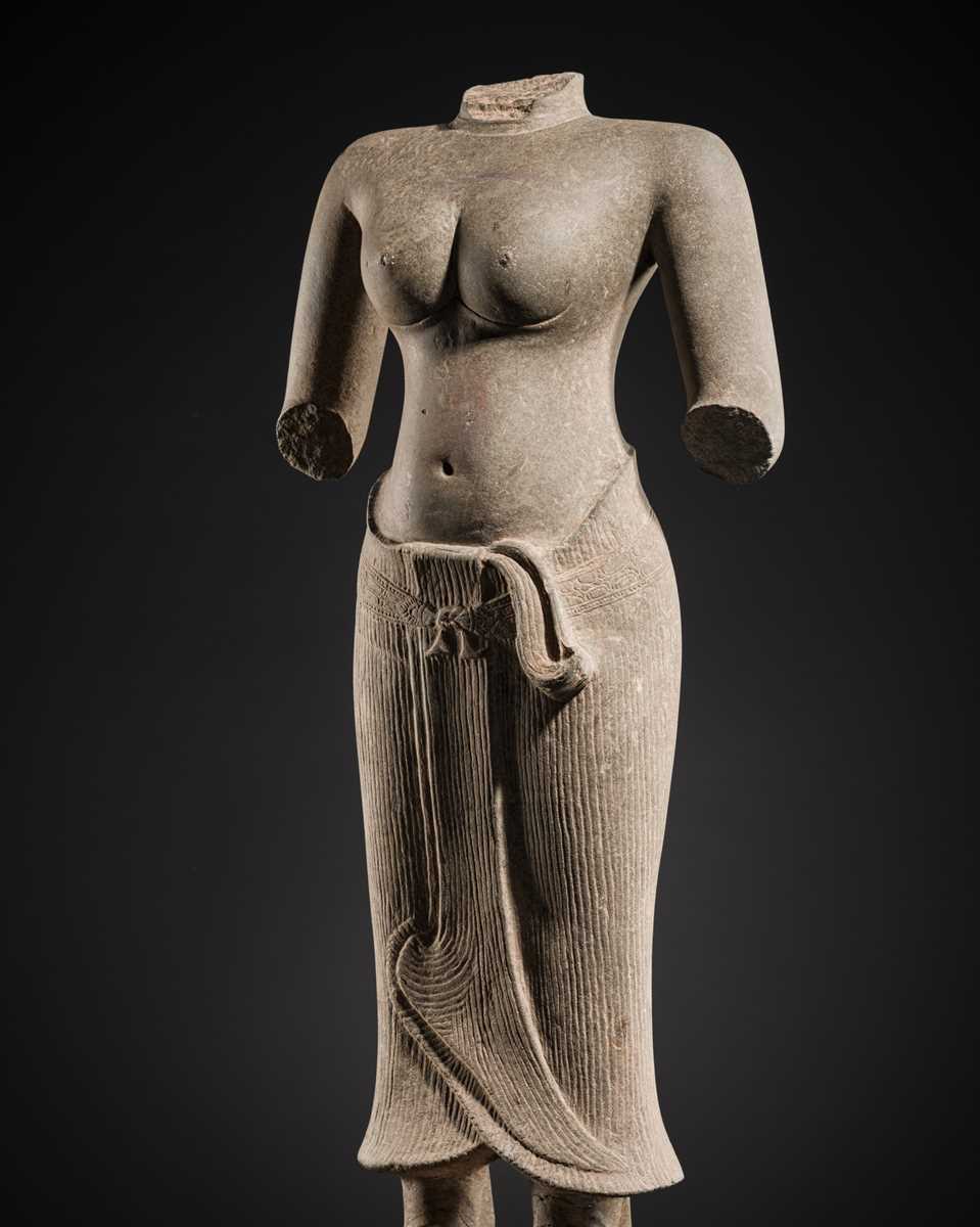 Angkor 女神石像 Sambuor Prei Kuk 19世紀 1800年代 アンコール女神石像Sambuor Prei Kuk1800年代 プレ・アンコール