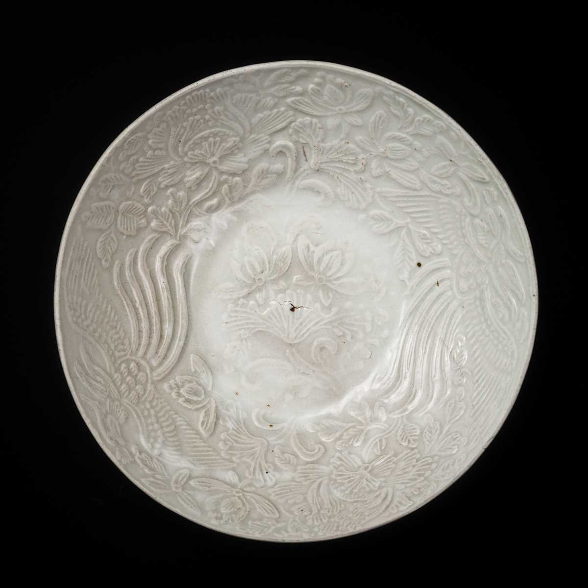 Lot 233 - A DING-TYPE ‘LOTUS AND PHOENIX’ BOWL, SOUTHERN SONG DYNASTY