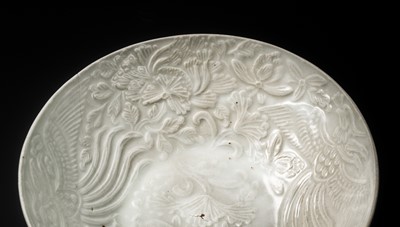 Lot 233 - A DING-TYPE ‘LOTUS AND PHOENIX’ BOWL, SOUTHERN SONG DYNASTY
