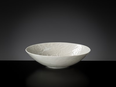Lot 233 - A DING-TYPE ‘LOTUS AND PHOENIX’ BOWL, SOUTHERN SONG DYNASTY