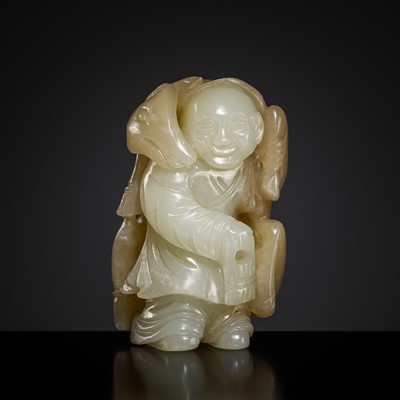 Lot 426 - A FINE ‘ZHOU YANZI’ JADE PENDANT, 18TH CENTURY