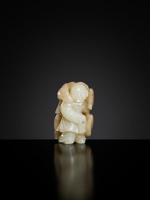 Lot 426 - A FINE ‘ZHOU YANZI’ JADE PENDANT, 18TH CENTURY