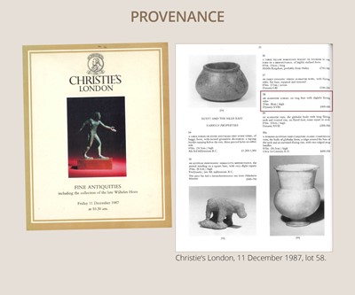 Lot 30 - AN ALABASTER GOBLET, NEW KINGDOM, XVIII DYNASTY