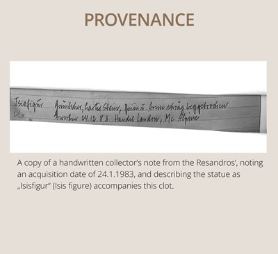 Lot 11 - AN OPHICALCITE BUST OF A FEMALE DEITY, PROBABLY ISIS, LATE PERIOD, DYNASTY XXV–XXVI