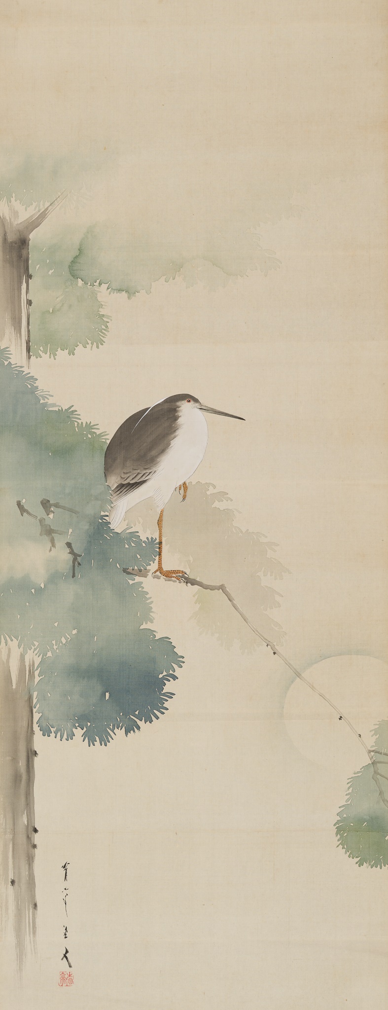 WATANABE SEITEI: EGRET AND MOON