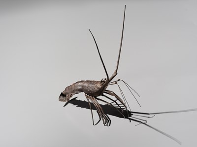 Lot 49 - MYOCHIN: AN IRON JIZAI OKIMONO OF A LOBSTER