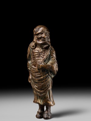 Lot 93 - A POWERFUL SAISHIKI NETSUKE OF RYUJIN, ATTRIBUTED TO YOSHIMURA SHUZAN