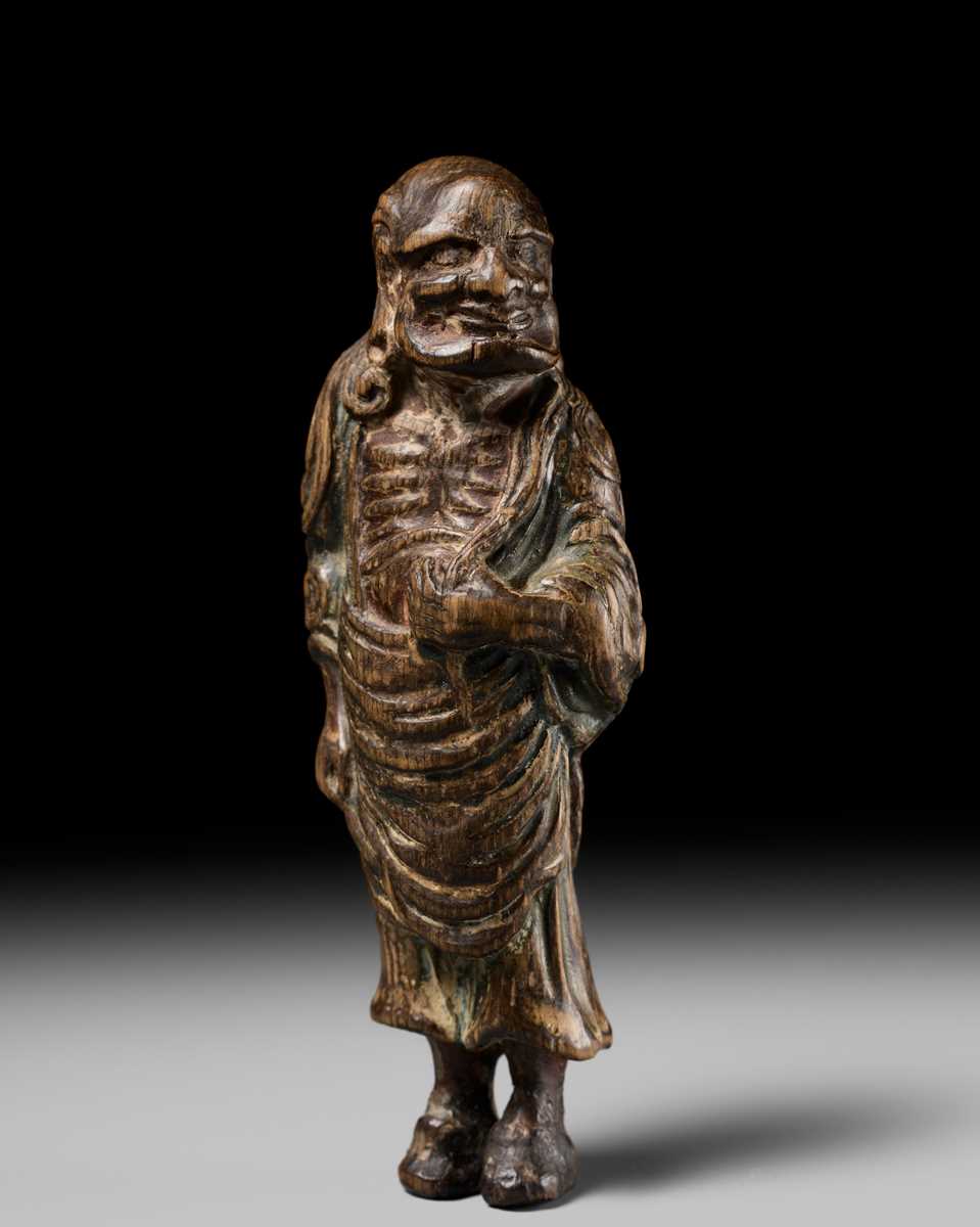 Lot 93 - A POWERFUL SAISHIKI NETSUKE OF RYUJIN, ATTRIBUTED TO YOSHIMURA SHUZAN