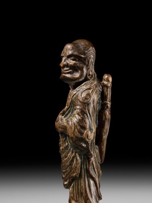 Lot 93 - A POWERFUL SAISHIKI NETSUKE OF RYUJIN, ATTRIBUTED TO YOSHIMURA SHUZAN