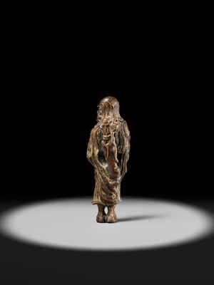 Lot 93 - A POWERFUL SAISHIKI NETSUKE OF RYUJIN, ATTRIBUTED TO YOSHIMURA SHUZAN