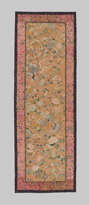 Lot 313 - A LARGE KESI ‘100 BUTTERFLIES’ SILK PANEL, QING DYNASTY