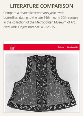 Lot 313 - A LARGE KESI ‘100 BUTTERFLIES’ SILK PANEL, QING DYNASTY