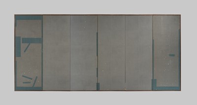 Lot 311 - ICHIKAWA KUNKEI: A SUPERB SIX-PANEL BYOBU (FOLDING SCREEN) DEPICTING TIGER AND DRAGON, DATED 1759