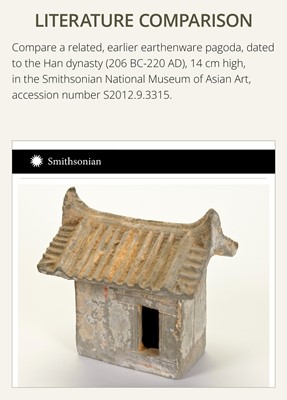 Lot 21 - A MINIATURE ‘CHICKEN BONE’ JADE PAGODA, TANG DYNASTY