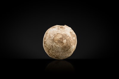 Lot 48 - A GLAZED POTTERY WHISTLE IN THE FORM OF A MONKEY’S HEAD, FIVE DYNASTIES PERIOD