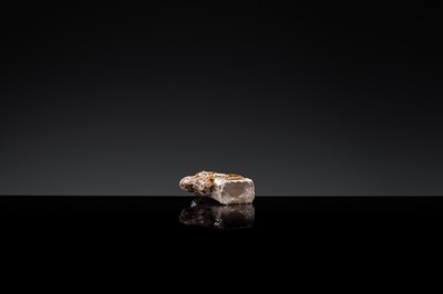 A GLAZED POTTERY WHISTLE IN THE FORM OF A MAN ON HORSEBACK, SONG TO YUAN DYNASTY