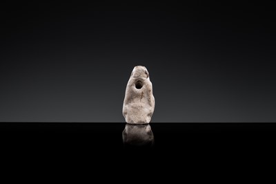 A ‘PROTECTIVE GOD’ GLAZED POTTERY WHISTLE, NORTHERN SONG TO JIN DYNASTY