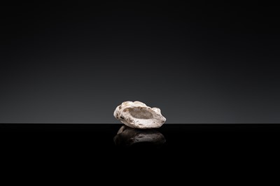 A BROWN GLAZED POTTERY WHISTLE OF A PROTECTIVE DEITY, JIN DYNASTY