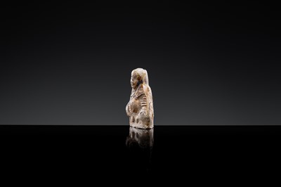 A BROWN-GLAZED POTTERY WHISTLE IN THE FORM OF A DEITY, JIN DYNASTY