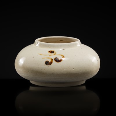 Lot 54 - A CIZHOU GLAZED WATER POT, SONG DYNASTY