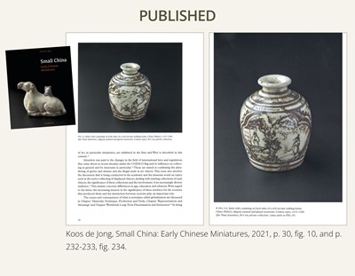 A SMALL CIZHOU SLIP PAINTED ‘CIVIL SERVANT’ JARLET, JIN-YUAN DYNASTY