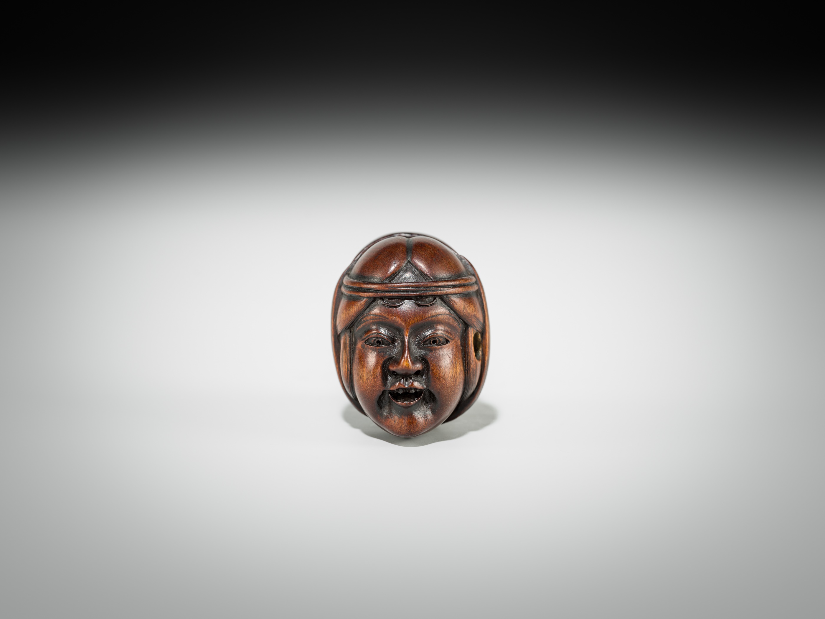 ベストセラー Lot AND KINTARO OF NETSUKE MASK' 'DOUBLE WOOD A - 522 絵画