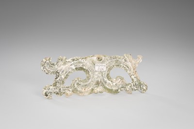 Lot 920 - A JADE CLOUD MASK AND BI DISK, HONGSHAN CULTURE OR LATER