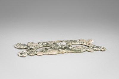 Lot 920 - A JADE CLOUD MASK AND BI DISK, HONGSHAN CULTURE OR LATER