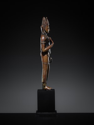 Lot 301 - A SUPERB COPPER ALLOY FIGURE OF MAITREYA, LICCHAVI REVIVAL