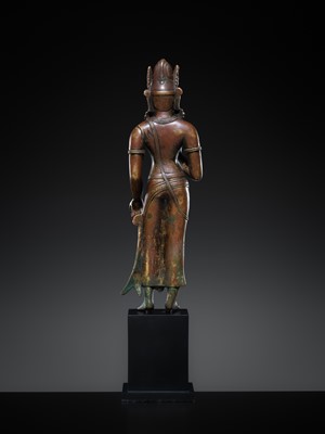 Lot 301 - A SUPERB COPPER ALLOY FIGURE OF MAITREYA, LICCHAVI REVIVAL