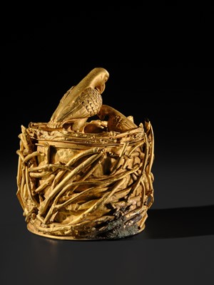 Lot 85 - THE FALCON’S NEST: A MASSIVE GOLD BOX AND COVER (0.85 KG), PROBABLY ACHAEMENID OR PARTHIAN, CIRCA 550 BC–224 AD