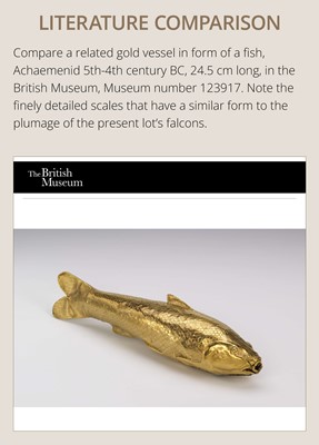 Lot 85 - THE FALCON’S NEST: A MASSIVE GOLD BOX AND COVER (0.85 KG), PROBABLY ACHAEMENID OR PARTHIAN, CIRCA 550 BC–224 AD