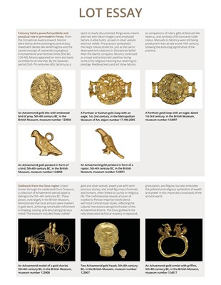 Lot 85 - THE FALCON’S NEST: A MASSIVE GOLD BOX AND COVER (0.85 KG), PROBABLY ACHAEMENID OR PARTHIAN, CIRCA 550 BC–224 AD