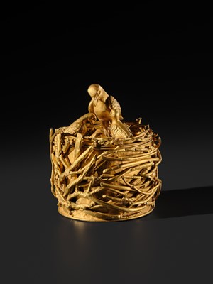 Lot 85 - THE FALCON’S NEST: A MASSIVE GOLD BOX AND COVER (0.85 KG), PROBABLY ACHAEMENID OR PARTHIAN, CIRCA 550 BC–224 AD