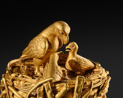 Lot 85 - THE FALCON’S NEST: A MASSIVE GOLD BOX AND COVER (0.85 KG), PROBABLY ACHAEMENID OR PARTHIAN, CIRCA 550 BC–224 AD