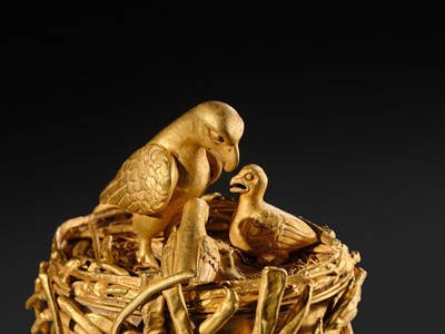 Lot 85 - THE FALCON’S NEST: A MASSIVE GOLD BOX AND COVER (0.85 KG), PROBABLY ACHAEMENID OR PARTHIAN, CIRCA 550 BC–224 AD