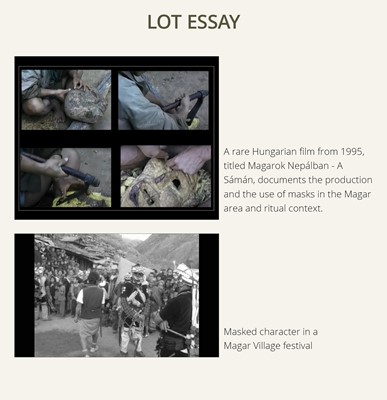 Lot 235 - A LOT WITH FOUR CARVED WOOD SHAMAN MASKS, MIDDLE HILLS, NEPAL, 19TH CENTURY