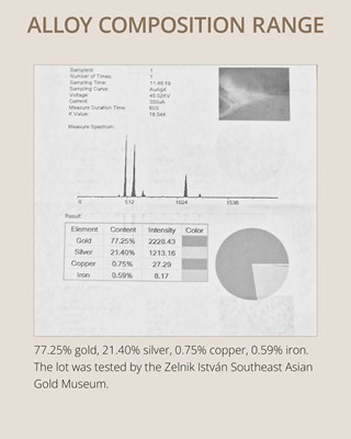 Lot 84 - A RARE GEMSTONE-SET GOLD WREATH WITH A STAG’S HEAD, HELLENISTIC PERIOD