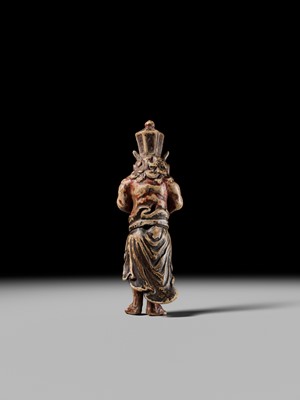 Lot 92 - A LARGE SAISHIKI NETSUKE OF RYUTOKI, STYLE OF YOSHIMURA SHUZAN