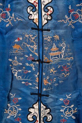 A LOT WITH SIX EMBROIDERED SATIN INFORMAL LADY’S ROBES, REPUBLIC PERIOD