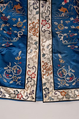 A LOT WITH SIX EMBROIDERED SATIN INFORMAL LADY’S ROBES, REPUBLIC PERIOD