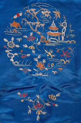 A LOT WITH SIX EMBROIDERED SATIN INFORMAL LADY’S ROBES, REPUBLIC PERIOD