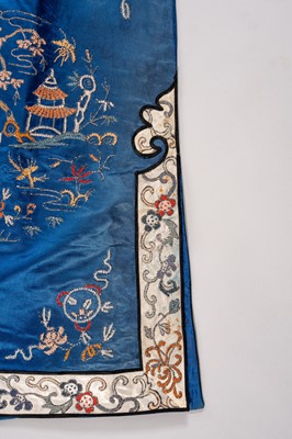 A LOT WITH SIX EMBROIDERED SATIN INFORMAL LADY’S ROBES, REPUBLIC PERIOD