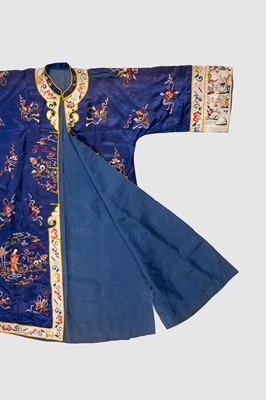 A LOT WITH SIX EMBROIDERED SATIN INFORMAL LADY’S ROBES, REPUBLIC PERIOD