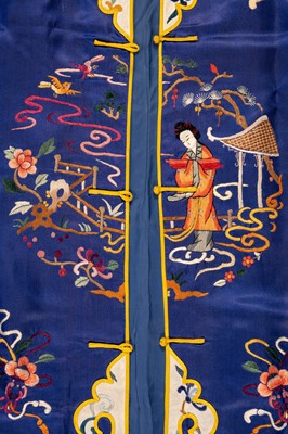 A LOT WITH SIX EMBROIDERED SATIN INFORMAL LADY’S ROBES, REPUBLIC PERIOD