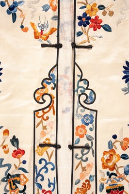 A LOT WITH SIX EMBROIDERED SATIN INFORMAL LADY’S ROBES, REPUBLIC PERIOD
