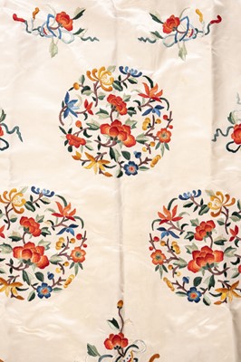 A LOT WITH SIX EMBROIDERED SATIN INFORMAL LADY’S ROBES, REPUBLIC PERIOD