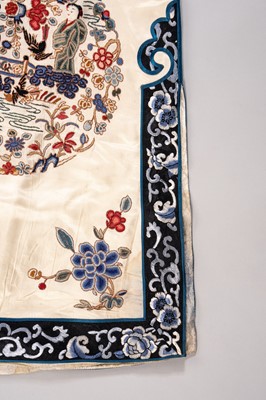 A LOT WITH SIX EMBROIDERED SATIN INFORMAL LADY’S ROBES, REPUBLIC PERIOD